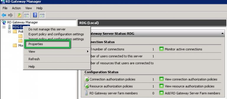 Install SSL certificate on Remote Desktop Gateway Server