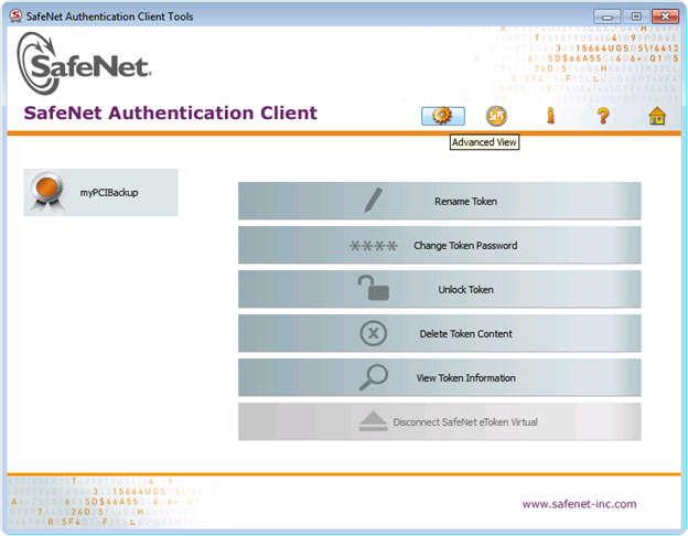 SafeNet Authentication Client and verify