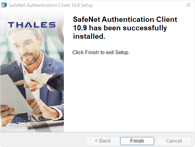SafeNet installation Finish