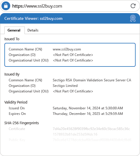 Sectigo Multi Domain SSL Wildcard Flex General