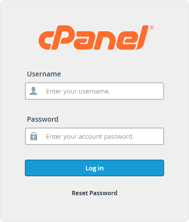 Logging Into cPanel