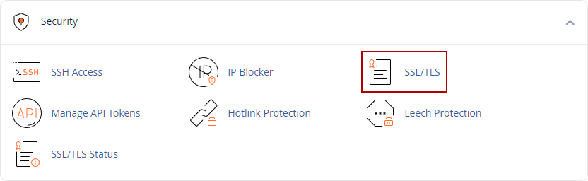 cPanel SSL/TLS