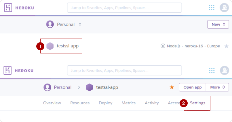 Heroku SSL Dashboard