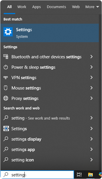 Windows Settings