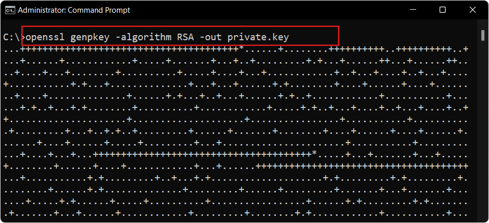 Generate a Private Key